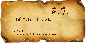 Plöchl Tivadar névjegykártya